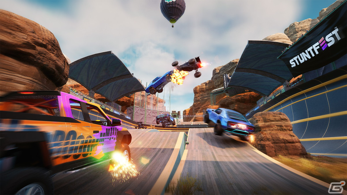 射出機能が特徴のエクストリームスポーツ・レースゲーム「Stuntfest - World Tour」が発売決定！の画像2