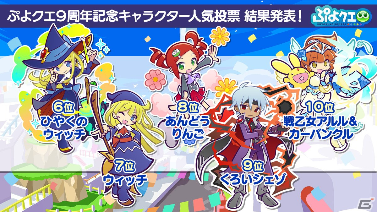 「ぷよクエ」9周年人気投票の結果が発表！メインストーリー第5部前編も7月27日より公開の画像11