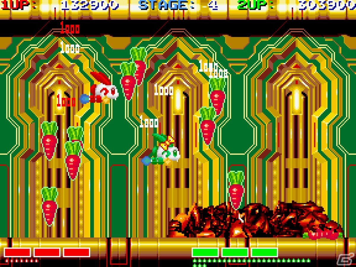 PS4/Switch「アーケードアーカイブス ラビオレプス」が7月7日に配信！特殊戦闘メカ「USAGI」で戦う横スクロールSTGの画像4