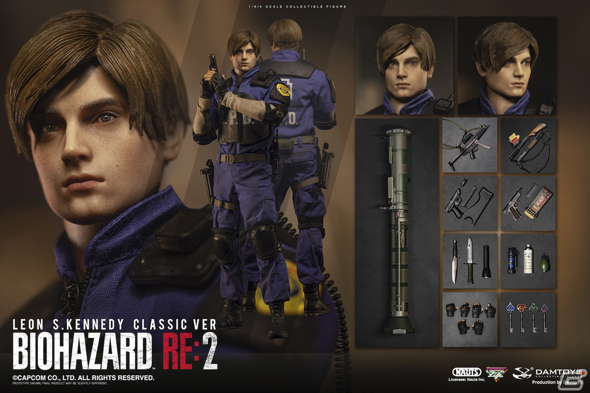 「バイオハザード RE:2」30箇所の可動素体を駆使したポージングを楽しめるレオンとクレアの1/6アクションフィギュアが登場！の画像3