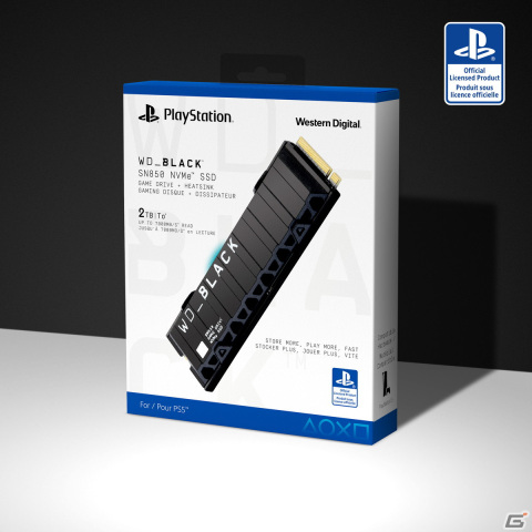 初のPS5向け公式M.2 SSD「WD_BLACK SN850 NVMe M.2 SSD」が8月中旬に発売!1TBと2TBの2種を展開予定の画像1