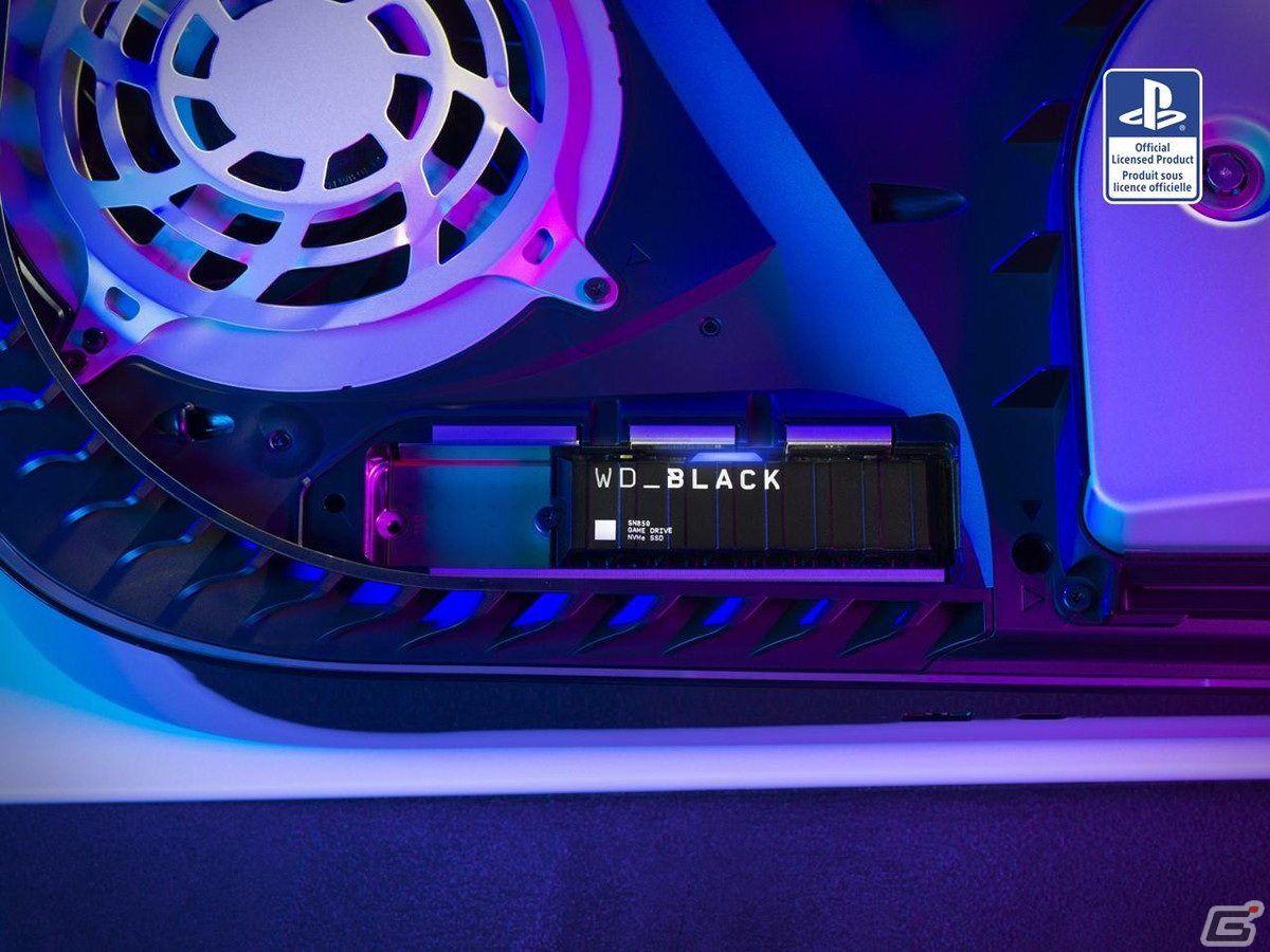 初のPS5向け公式M.2 SSD「WD_BLACK SN850 NVMe M.2 SSD」が8月中旬に発売！1TBと2TBの2種を展開予定の画像3