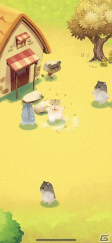 iOS/Android「ハムスターの里」の配信日が8月6日に決定！事前登録者数1万人突破に伴い新たな特典が追加の画像1