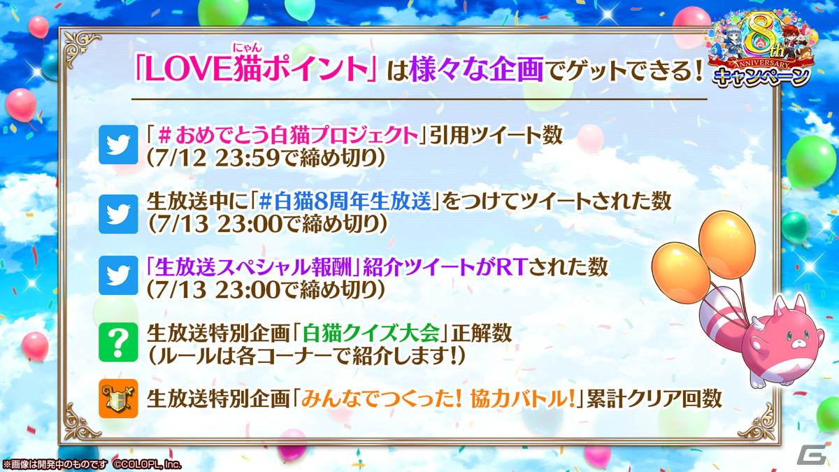 Spy Famiry コラボ決定や 白猫golf 実機プレイなどが届けられた 白猫プロジェクト 8周年記念生放送の公式レポートが到着 Gamer