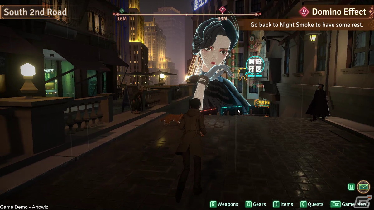 「異夢迷都（イム メイト） 果てなき螺旋」先行プレイレビュー：オールド上海的な都市のビジュアル表現が魅力のミステリーRPGの画像3