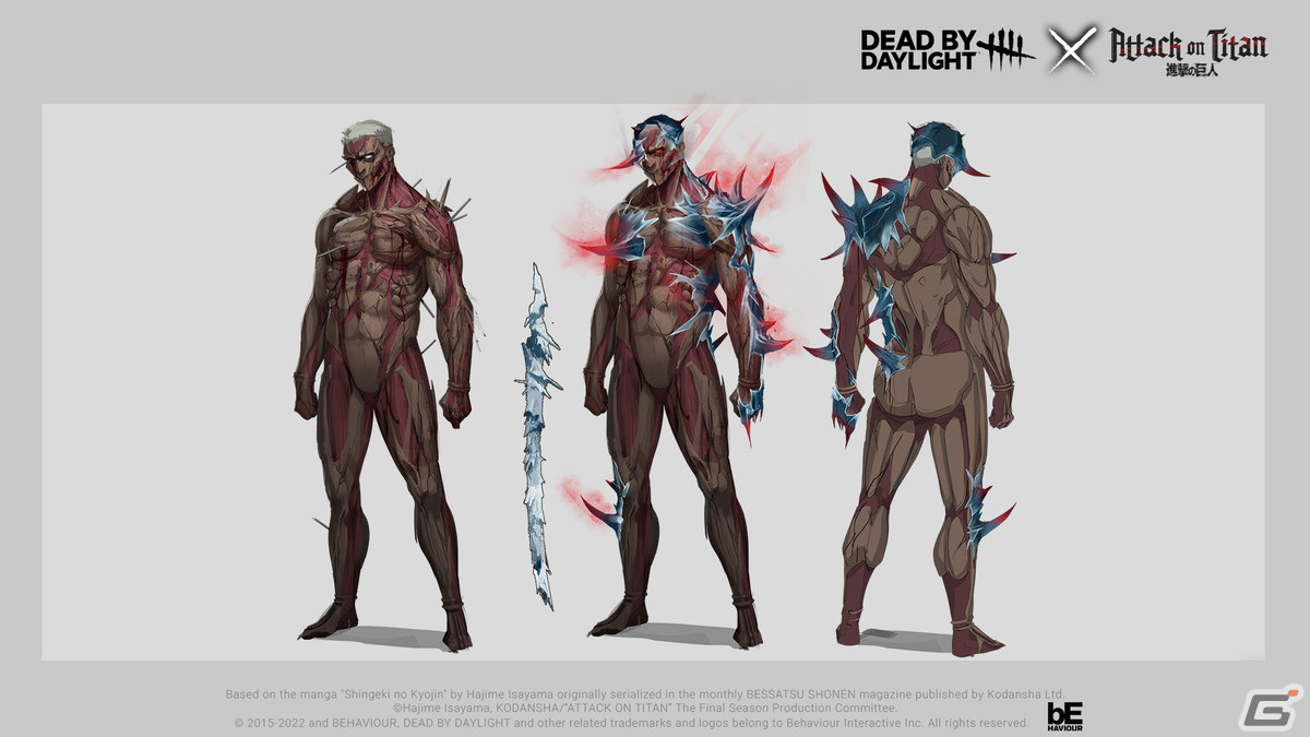 「Dead by Daylight」に「進撃の巨人」とのコラボスキンが登場！鎧の巨人と戦鎚の巨人がキラーにの画像10