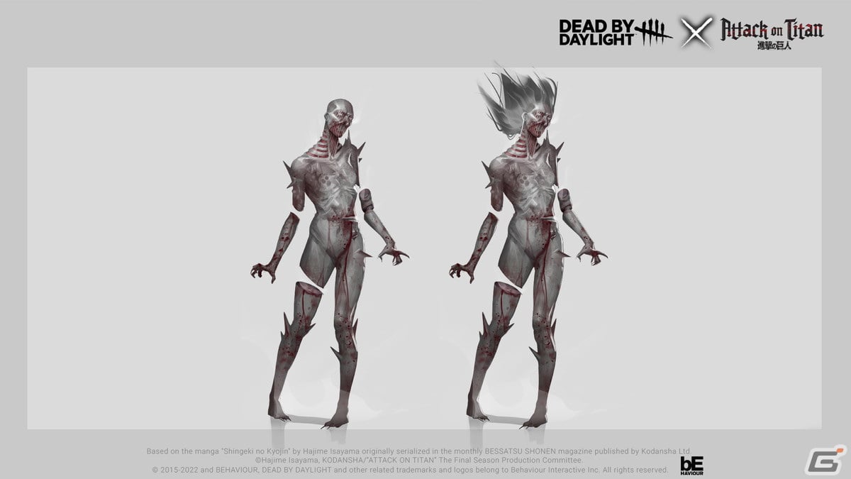 「Dead by Daylight」に「進撃の巨人」とのコラボスキンが登場！鎧の巨人と戦鎚の巨人がキラーにの画像11