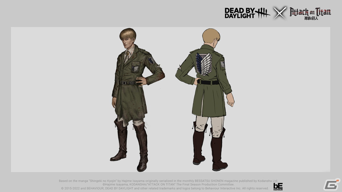 「Dead by Daylight」に「進撃の巨人」とのコラボスキンが登場！鎧の巨人と戦鎚の巨人がキラーにの画像4