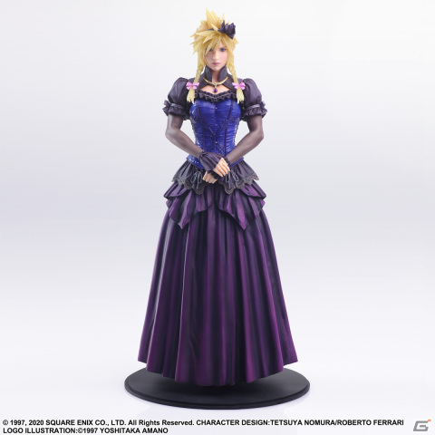 「ファイナルファンタジーVII リメイク」よりドレス姿のクラウドがスタティックアーツとPLAY ARTS改でフィギュア化！の画像1
