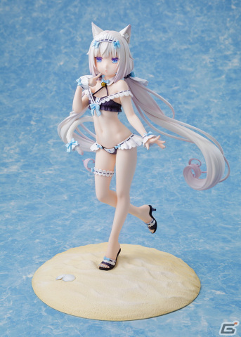 「ネコぱら」よりショコラ/バニラ メイド水着ver.フィギュアが登場！2体セットでは特製台座と手つなぎパーツが付属の画像8