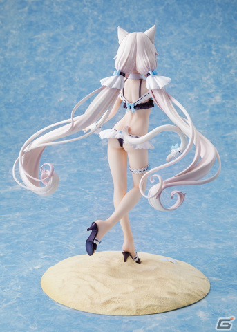 「ネコぱら」よりショコラ/バニラ メイド水着ver.フィギュアが登場！2体セットでは特製台座と手つなぎパーツが付属の画像9