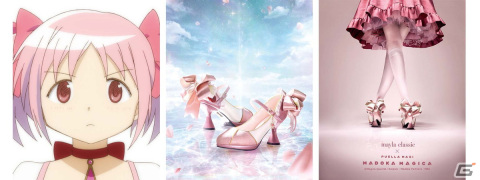 「魔法少女まどか☆マギカ」とレディースファッションブランド・mayla classicがコラボ！魔法少女をモチーフにしたパンプスの受注販売が開始の画像2
