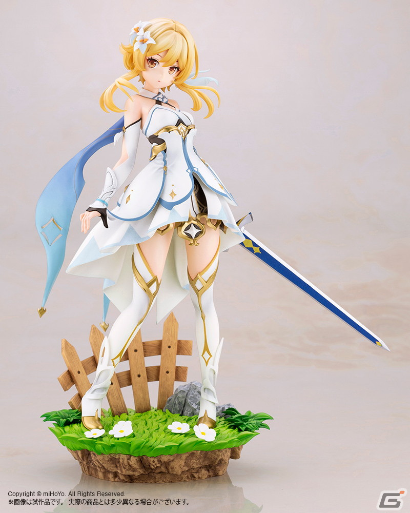 「原神」より蛍と空の1/7スケールフィギュアが2023年4月に発売！衣装の装飾や表情などを精巧に再現の画像2