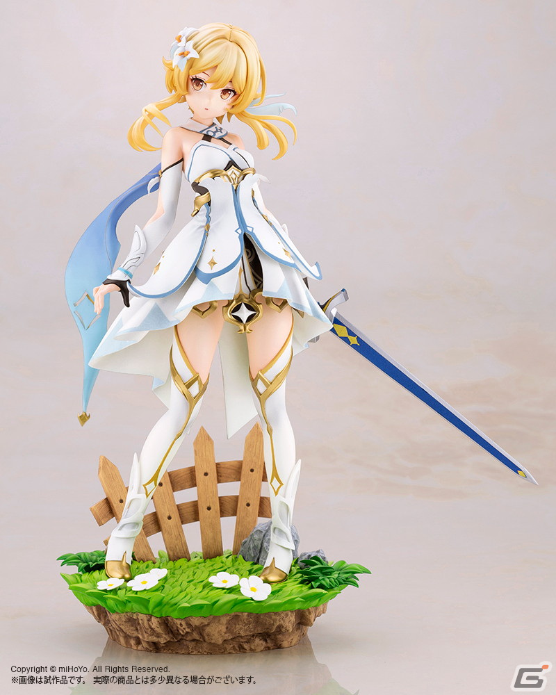 「原神」より蛍と空の1/7スケールフィギュアが2023年4月に発売！衣装の装飾や表情などを精巧に再現の画像4