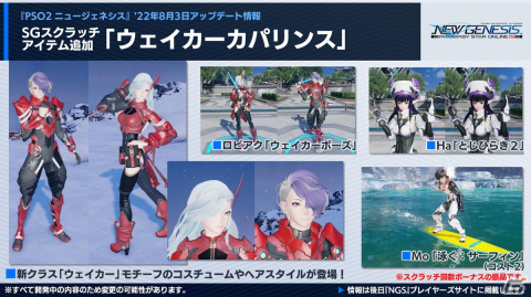「PSO2 ニュージェネシス」でホロライブプロダクションとのコラボが決定！新クラス「ウェイカー」は8月3日に登場の画像8
