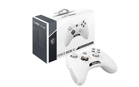 MSIが256段階認識可能なトリガーボタンや振動機能に対応した多機能コントローラー「FORCE GC30 V2 WHITE」を発売