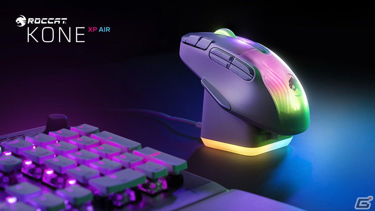 ROCCATがゲーミングマウス「Kone XP Air」を8月5日に発売！10個のボタンと4Dホイールを搭載したワイヤレスマウスの画像11
