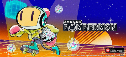 ボンバーマンが音楽と融合！？シリーズ最新作「アメージング ボンバーマン」がApple Arcade向けに8月5日より配信決定の画像1