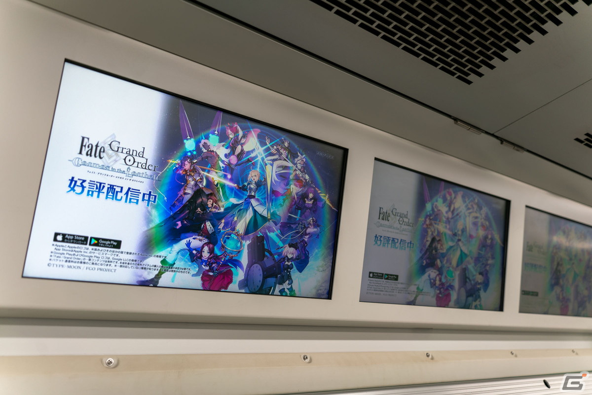 「FGO」の広告ジャック企画がJR山手線でも開始！東京都内7路線と大阪1路線にてジャック車両が運行中の画像13