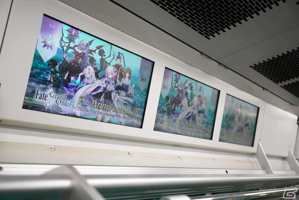「FGO」の広告ジャック企画がJR山手線でも開始！東京都内7路線と大阪1路線にてジャック車両が運行中の画像2
