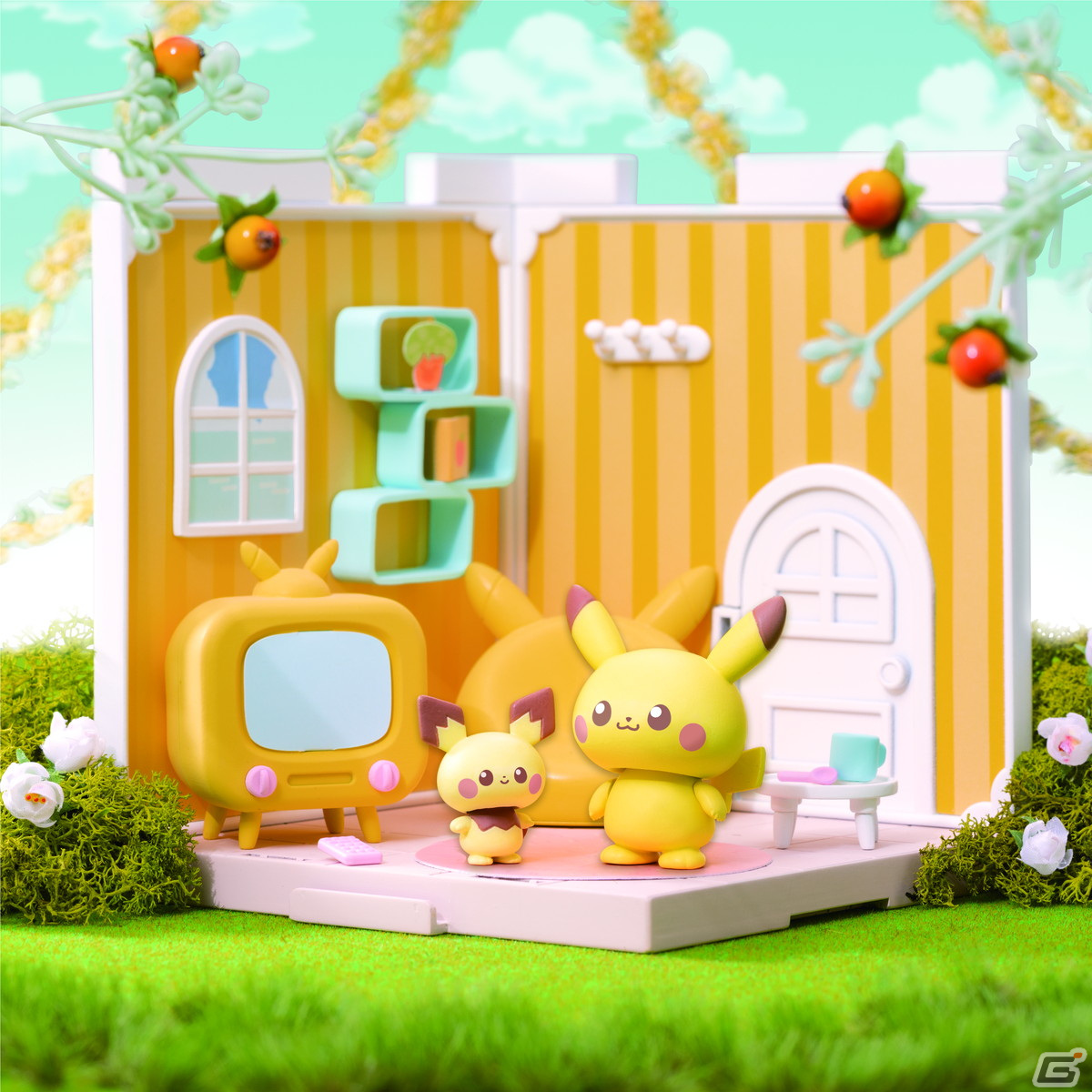 ポケモンたちが暮らすシェアハウスを描いたフィギュアセット「ポケモン