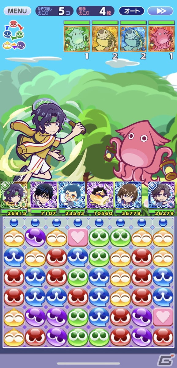 「ぷよクエ」×「新テニスの王子様」コラボを紹介――リョーマや跡部たちがぷよでテニス対決！？の画像5