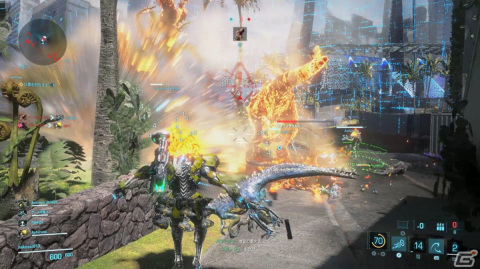 「エグゾプライマル」CBTプレイレポート：パワードスーツ同士のチーム戦vs恐竜の群れ！ 狂騒のような三つ巴が楽しいマッシヴアクションの画像11