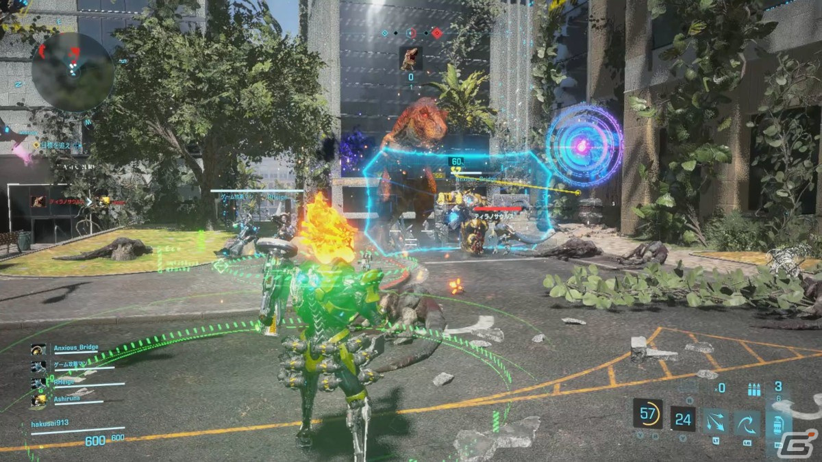 「エグゾプライマル」CBTプレイレポート：パワードスーツ同士のチーム戦vs恐竜の群れ！ 狂騒のような三つ巴が楽しいマッシヴアクションの画像14