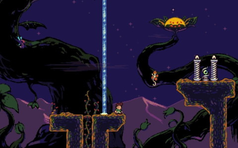 レトロで美麗なドット絵が魅力の高難度塔登りACT「ティモシーとムーの塔」がSteamで配信開始！