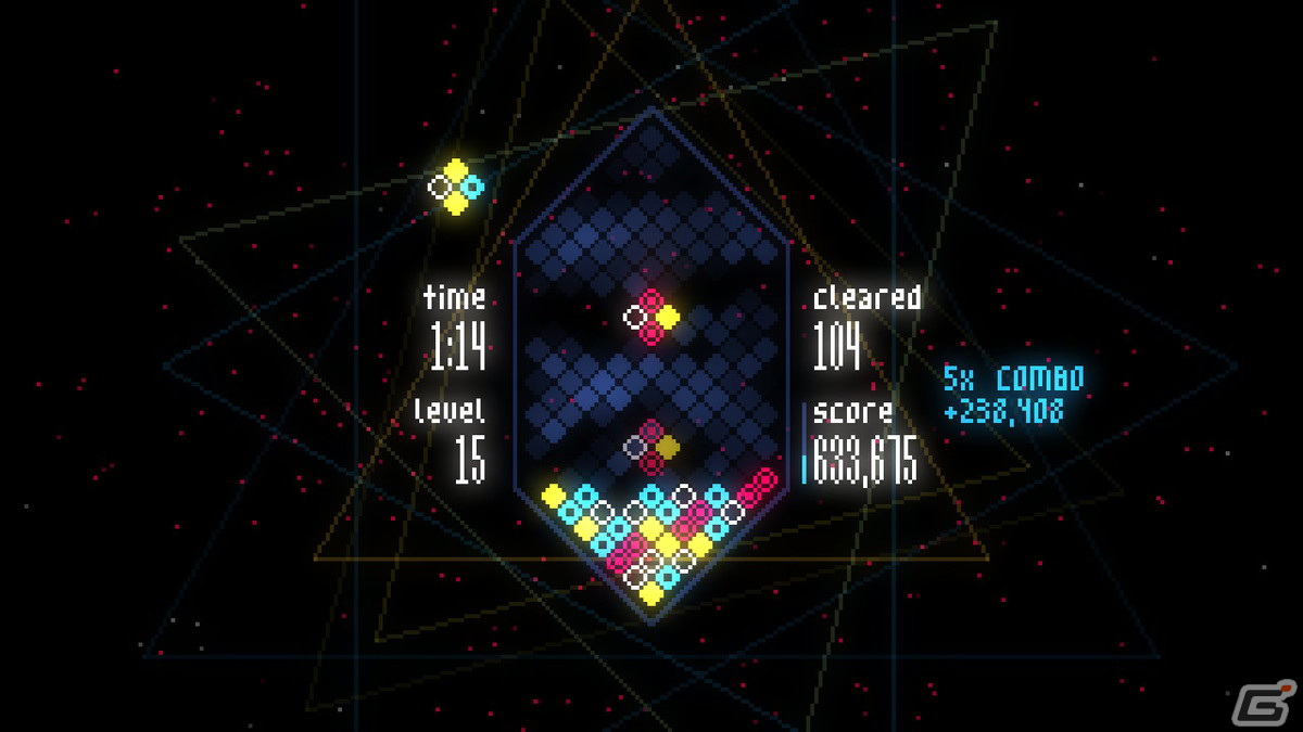 ビジュアルとBGM、効果音がシンクロするパズルゲーム「Mixolumia」が8月25日よりSwitch向けに配信！の画像2