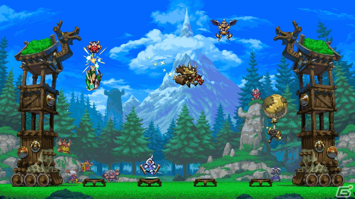最大4人で遊べるトランポリン協力ACT「Vikings on Trampolines」が発表！「Owlboy」開発スタジオが贈る海賊たちの大冒険の画像5