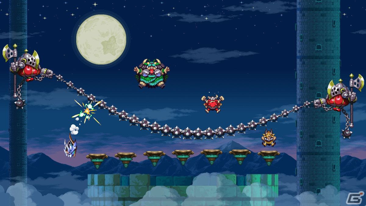最大4人で遊べるトランポリン協力ACT「Vikings on Trampolines」が発表！「Owlboy」開発スタジオが贈る海賊たちの大冒険の画像7