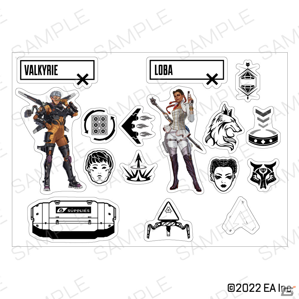 「Apex Legends」のレジェンドやアイコンをモチーフにしたデカールステッカーやアクキーなど4シリーズが8月より順次発売！の画像7