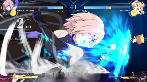 「MELTY BLOOD: TYPE LUMINA」追加キャラクター第3弾「マシュ」のバトル詳細やVS「セイバー」の対戦ムービー2本が公開！の画像2