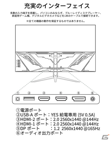 JAPANNEXTが31.5インチWQHD（2560x1440）165Hzに対応したゲーミングモニター「JN-V3150WQHDR165」をAmazon限定で発売の画像13