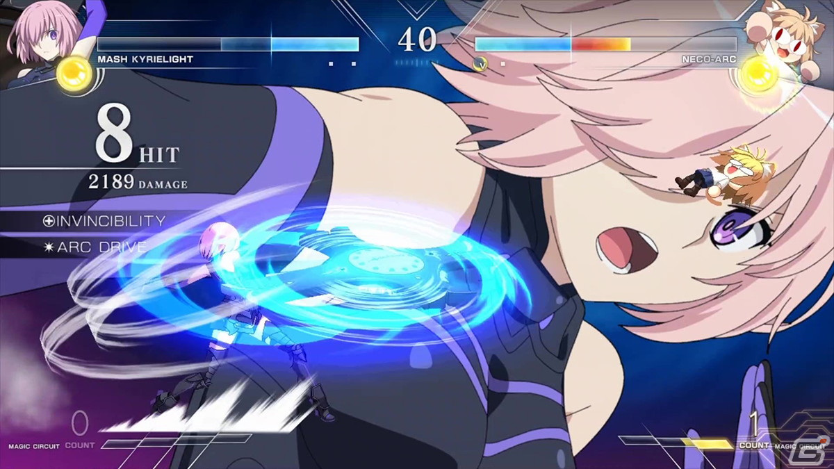 「MELTY BLOOD: TYPE LUMINA」無料の追加キャラクター「マシュ」と「ネコアルク」が配信開始！大型アップデートも実施の画像14
