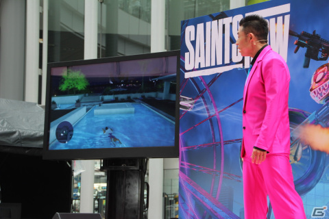 なかやまきんに君が登壇した「Saints Row」発売直前記念イベントレポート――渋谷でマッチョな人たちが打ち水を実施の画像11