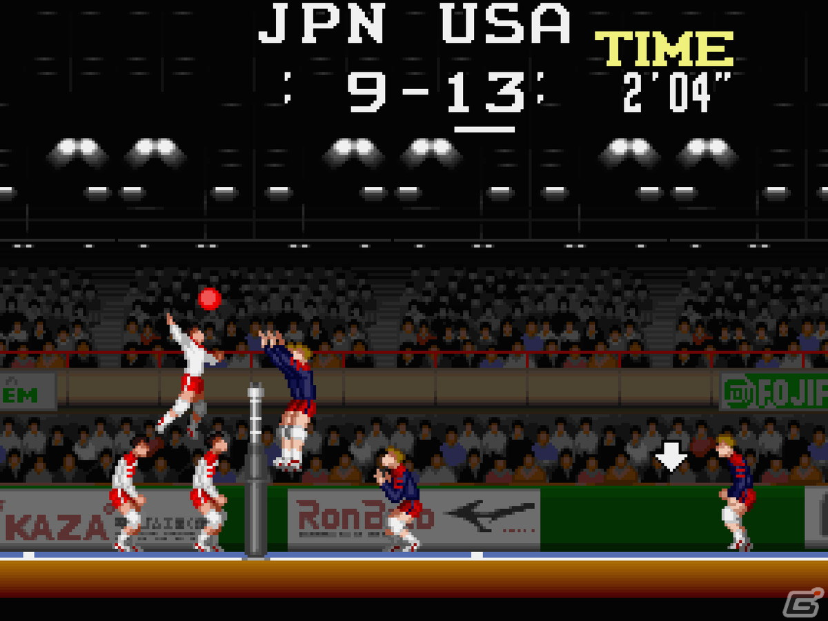 PS4/Switch「アーケードアーカイブス スーパーバレーボール」が8月25日より配信！1989年にビデオシステムから発売されたスポーツゲームの画像5