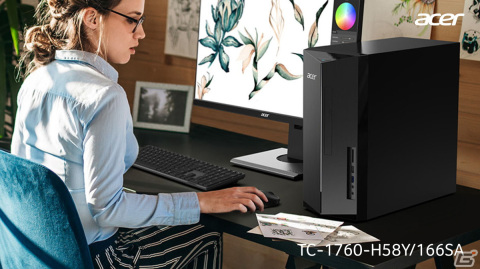 Acer、ゲーミングデスクトップPC「Aspire TC」シリーズから新モデル「TC-1760-H58Y/166SA」を発売―幅16.5mmのコンパクトサイズの画像5