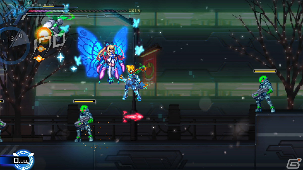 「蒼き雷霆 ガンヴォルト 鎖環」に追加プレイアブルキャラ「きりんXX」と追加モード「モード：D-nizer」が登場！の画像15