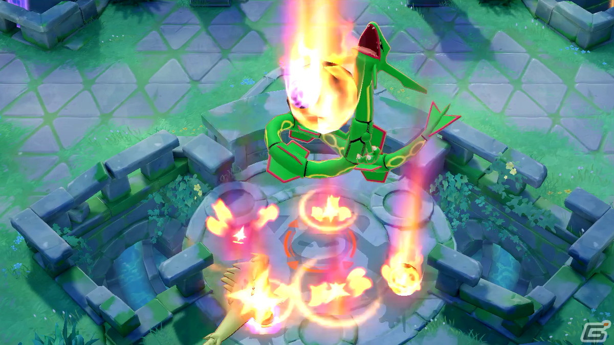 「Pokémon UNITE」にミュウやドードリオが参戦！舞台はレックウザが登場する「テイア蒼空遺跡」への画像6