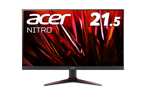 Acer、Nitroブランド21.5インチゲーミングモニター「VG220QBbmiix」を発売―黒色の強弱を11段階で調節