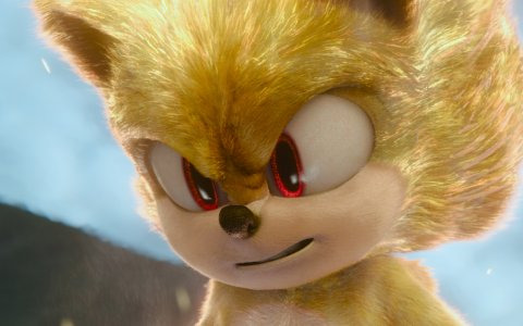 「ソニック・ザ・ムービー／ソニック VS ナックルズ」作中で変身する“スーパーソニック”の場面写真が公開！