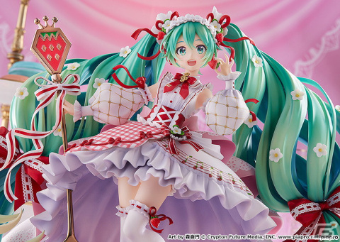苺をモチーフにしたキュートな初音ミクのフィギュア「初音ミク 15th Anniversary Ver.」が登場！の画像1
