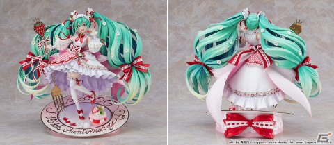 苺をモチーフにしたキュートな初音ミクのフィギュア「初音ミク 15th Anniversary Ver.」が登場！の画像3