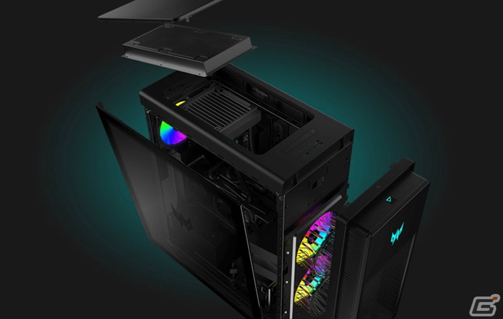 Acerから独自冷却ファンと水冷式CPUクーラー搭載のゲーミング