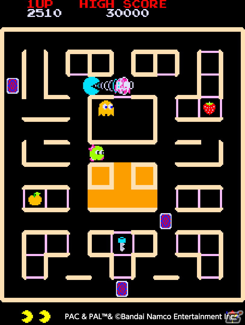 1983年にナムコから発売されたアクションゲームがPS4/Switchに登場！「アーケードアーカイブス パック＆パル」が9月1日より配信開始の画像1