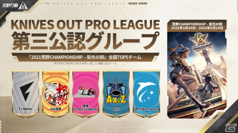 「荒野行動」初のプロリーグ「KNIVES OUT PRO LEAGUE SEASON1」Mid-Seasonが9月4日より開催！S1賞金総額は1650万円の画像7