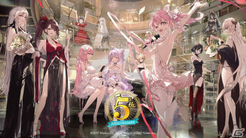 「アズールレーン」5周年記念の新ビジュアルが公開！記念生放送は9月10日に配信の画像1