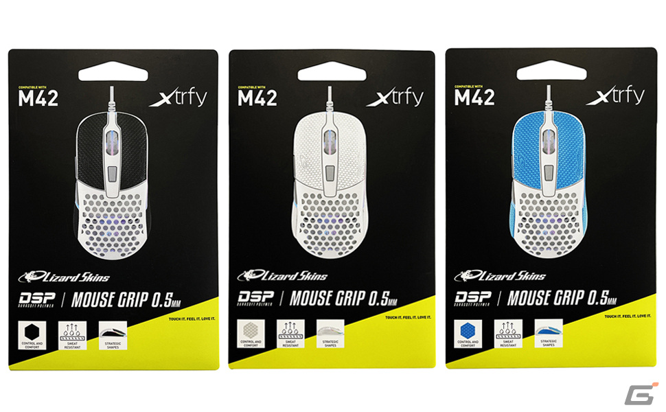 ゲーミングマウス「M4」「M42」「MZ1」をカスタマイズできる「Xtrfy Lizard Skins DSP マウスグリップ」全8種が発売の画像9